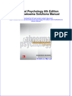 Instant Download PDF Abnormal Psychology 6th Edition Nolen-Hoeksema Solutions Manual Full Chapter