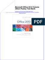 (Download PDF) Exploring Microsoft Office 2013 Volume 2 1st Edition Poatsy Test Bank Full Chapter