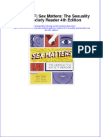 Full Download PDF of (Ebook PDF) Sex Matters: The Sexuality and Society Reader 4th Edition All Chapter