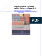 Full Download PDF of (Ebook PDF) Nakama 1 Japanese Communication, Culture, Context 3rd All Chapter