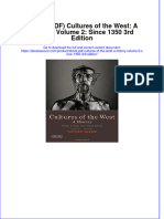 Full Download PDF of (Ebook PDF) Cultures of The West: A History, Volume 2: Since 1350 3rd Edition All Chapter