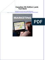 (Download PDF) Marketing Canadian 5th Edition Lamb Test Bank Full Chapter