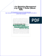 Full Download PDF of Framework For Marketing Management 6th Edition by Philip T. Kotler (Ebook PDF) All Chapter