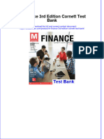 Instant Download PDF M Finance 3rd Edition Cornett Test Bank Full Chapter