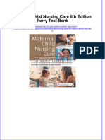 (Download PDF) Maternal Child Nursing Care 6th Edition Perry Test Bank Full Chapter