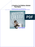 Instant Download PDF Advertising Creative 3rd Edition Altstiel Test Bank Full Chapter