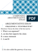 Argumentatuve Composition