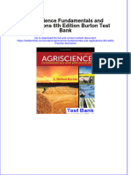 Instant Download PDF Agriscience Fundamentals and Applications 6th Edition Burton Test Bank Full Chapter