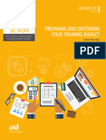 Preparing and Defending Your Training Budget