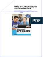 (Download PDF) Microsoft Office 2013 Introductory 1st Edition SeriesTest Bank Full Chapter