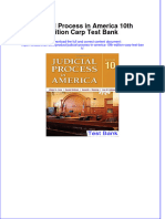 (Download PDF) Judicial Process in America 10th Edition Carp Test Bank Full Chapter