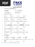 Indefinite Integration 26-08-2020