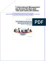 Full Download PDF of (Ebook PDF) International Management: Managing Across Borders and Cultures, Text and Cases 8th Edition All Chapter