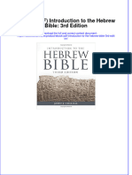 (Ebook PDF) (Ebook PDF) Introduction To The Hebrew Bible: 3rd Edition All Chapter