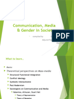 Communication, Media, Society & Gender - Lec. 24 - SNAd