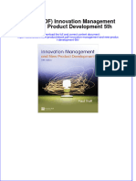 Full Download PDF of (Ebook PDF) Innovation Management and New Product Development 5th All Chapter