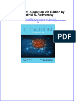 Full Download PDF of (Ebook PDF) Cognition 7th Edition by Gabriel A. Radvansky All Chapter