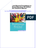 Instant Download PDF Beginnings and Beyond Foundations in Early Childhood Education 9th Edition Gordon Solutions Manual Full Chapter