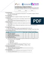 Job Fair Evaluation Survey Template