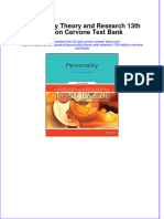 (Download PDF) Personality Theory and Research 13th Edition Cervone Test Bank Full Chapter