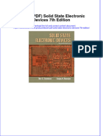 Full Download PDF of (Ebook PDF) Solid State Electronic Devices 7th Edition All Chapter