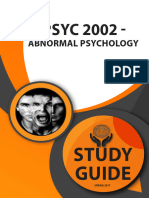 Abnormal Psychology Study Guide