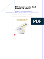 Full Download PDF of (Ebook PDF) Entrepreneurial Small Business 5th Edition All Chapter