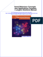 Instant Download PDF Organizational Behaviour Concepts Controversies Applications Canadian 7th Edition Langton Solutions Manual Full Chapter