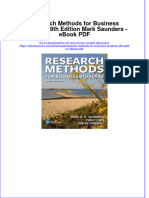 Full Download PDF of Research Methods For Business Students, 9th Edition Mark Saunders - Ebook PDF All Chapter