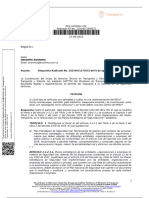 Anonimo Anonimo: Asunto: Respuesta Radicado No. 20233031273652 Del 8 de Agosto Del 2023