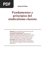 Del Prado, Jorge - Fundamentos Sindicalismo Clasista