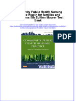 (Download PDF) Community Public Health Nursing Practice Health For Families and Populations 5th Edition Maurer Test Bank Full Chapter