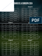 Calendario y Partidos de La Eurocopa 2024 PDF