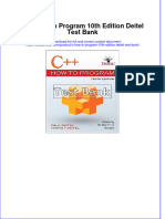 (Download PDF) C++ How To Program 10th Edition Deitel Test Bank Full Chapter