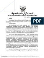 RJ N.° 2167-2020 Aprobar La Cuarta Relación de Becarios y Renunciantes