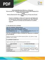 Guia de Actividades y Rúbrica de Evaluación - Tarea 3 - Ejercicio de Manejo de Herramientas de Análisis Espacial.