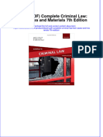 Full Download PDF of (Ebook PDF) Complete Criminal Law: Text, Cases and Materials 7th Edition All Chapter