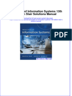 Instant Download PDF Principles of Information Systems 13th Edition Stair Solutions Manual Full Chapter