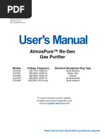 Labconco-5432400 Rev D Atmospure Re-Gen Gas Purifier User Manual