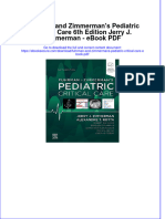 3358full Download PDF of Fuhrman and Zimmerman's Pediatric Critical Care 6th Edition Jerry J. Zimmerman - Ebook PDF All Chapter