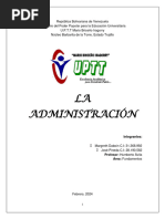 Unidad I de Fundamentos de La Administracion