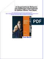 Instant Download PDF Principles of Organizational Behavior Realities and Challenges International Edition 8th Edition Quick Test Bank Full Chapter