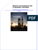 (Download PDF) Financial Markets and Institutions 5th Edition Saunders Test Bank Full Chapter