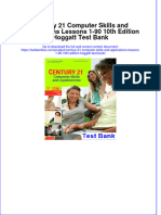 Instant Download PDF Century 21 Computer Skills and Applications Lessons 1-90 10th Edition Hoggatt Test Bank Full Chapter