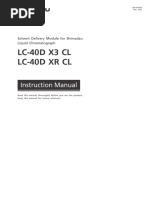 LC-40D X3 CL Lc-40D XR CL: Instruction Manual