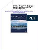 (Ebook PDF) (Ebook PDF) China Steps Out: Beijing's Major Power Engagement With The Developing World All Chapter