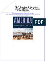 Full Download PDF of (Ebook PDF) America: A Narrative History (Eleventh Edition) (Vol. Volume 1) 11th Edition All Chapter