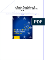 Full Download PDF of Medical Device Regulations: A Complete Guide 1st Edition - Ebook PDF All Chapter