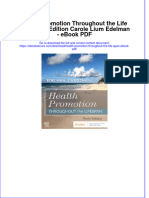 Full Download PDF of Health Promotion Throughout The Life Span 10th Edition Carole Lium Edelman - Ebook PDF All Chapter