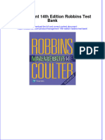 (Download PDF) Management 14th Edition Robbins Test Bank Full Chapter